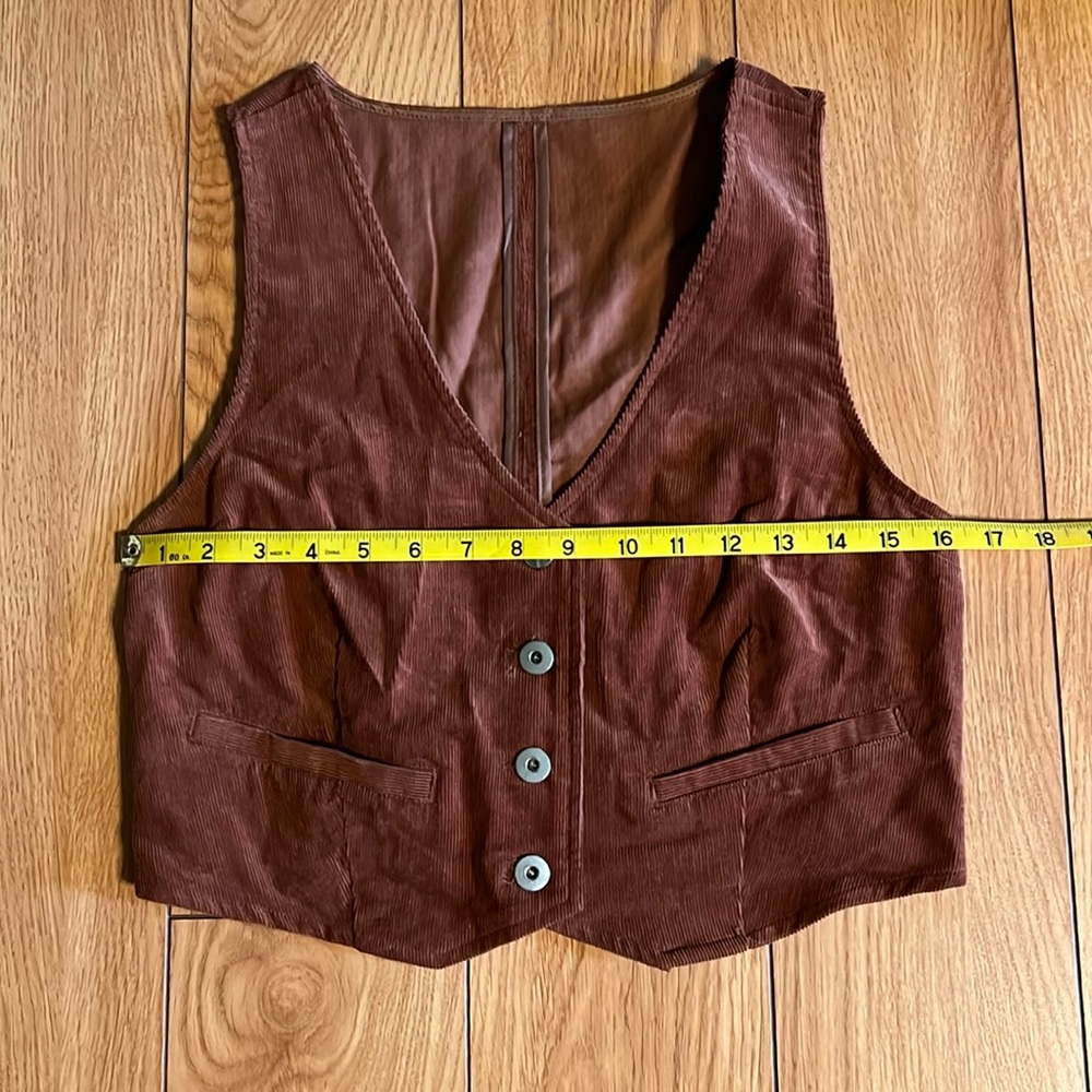 Windsor Rust Button-Up Vest - Picture 7 of 8